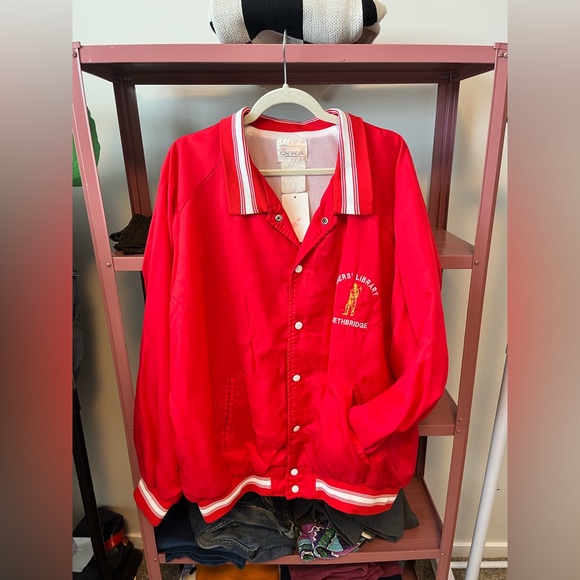 Vintage satin bomber jacket - Picture 2 of 3